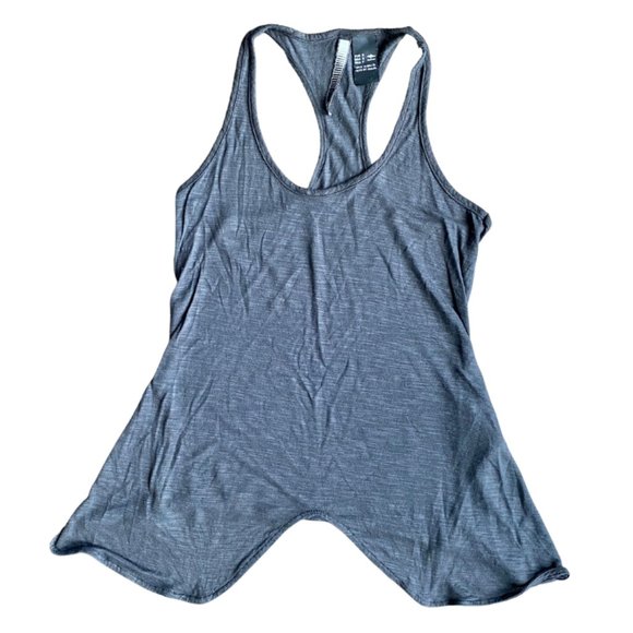 Silver Colcci Grey Knotted Racerback Tank Top Size Small - Picture 5 of 9